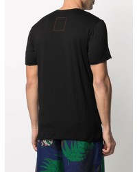 Мужская черная футболка с круглым вырезом от Uma Wang