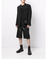 Мужская черная футболка с круглым вырезом от Jil Sander