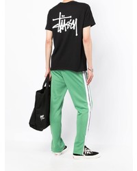 Мужская черная футболка с круглым вырезом от Stussy