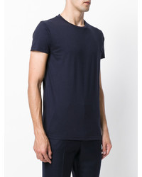 Мужская черная футболка с круглым вырезом от Tomas Maier