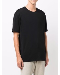 Мужская черная футболка с круглым вырезом от Lemaire