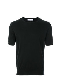 Мужская черная футболка с круглым вырезом от Cruciani
