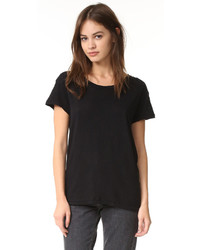 Женская черная футболка с круглым вырезом от Current/Elliott