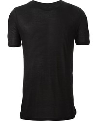 Мужская черная футболка с круглым вырезом от Damir Doma