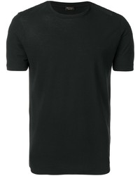 Мужская черная футболка с круглым вырезом от Dell'oglio