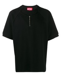 Мужская черная футболка с круглым вырезом от Diesel Red Tag