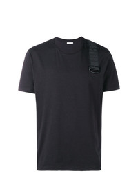 Мужская черная футболка с круглым вырезом от Dirk Bikkembergs