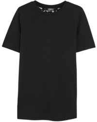 Женская черная футболка с круглым вырезом от DKNY
