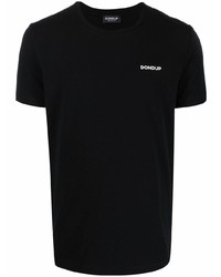 Мужская черная футболка с круглым вырезом от Dondup