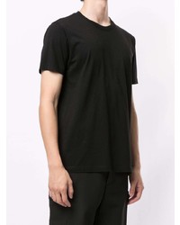 Мужская черная футболка с круглым вырезом от Qasimi