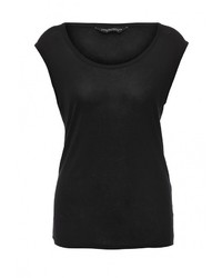 Женская черная футболка с круглым вырезом от Dorothy Perkins