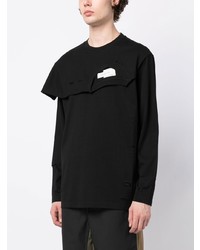 Мужская черная футболка с круглым вырезом от Feng Chen Wang