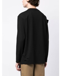 Мужская черная футболка с круглым вырезом от Feng Chen Wang