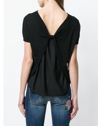 Женская черная футболка с круглым вырезом от Blugirl