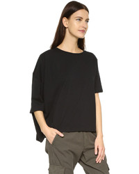 Женская черная футболка с круглым вырезом от OAK