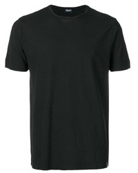 Мужская черная футболка с круглым вырезом от Drumohr