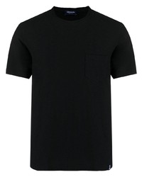 Мужская черная футболка с круглым вырезом от Drumohr