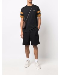 Мужская черная футболка с круглым вырезом от Fred Perry