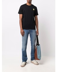 Мужская черная футболка с круглым вырезом от Sandro