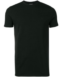 Мужская черная футболка с круглым вырезом от Emporio Armani
