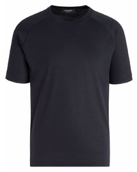 Мужская черная футболка с круглым вырезом от Ermenegildo Zegna