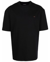Мужская черная футболка с круглым вырезом от Ermenegildo Zegna