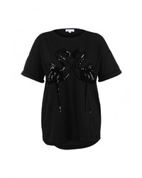 Женская черная футболка с круглым вырезом от Escada Sport