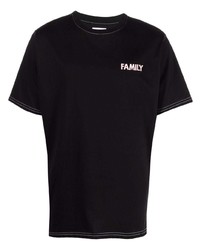 Мужская черная футболка с круглым вырезом от Family First