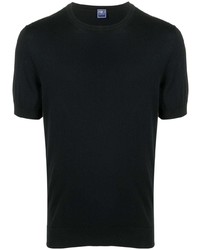 Мужская черная футболка с круглым вырезом от Fedeli