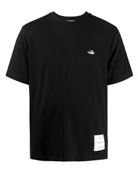 Мужская черная футболка с круглым вырезом от Fiorucci