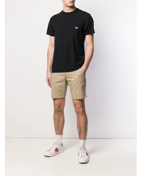 Мужская черная футболка с круглым вырезом от MAISON KITSUNÉ