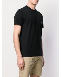 Мужская черная футболка с круглым вырезом от MAISON KITSUNÉ