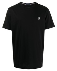 Мужская черная футболка с круглым вырезом от Fred Perry