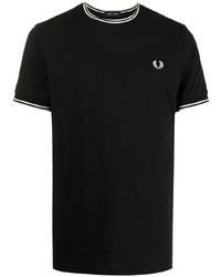 Мужская черная футболка с круглым вырезом от Fred Perry