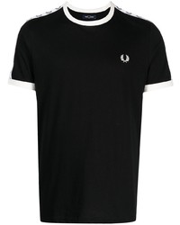 Мужская черная футболка с круглым вырезом от Fred Perry