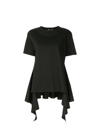 Женская черная футболка с круглым вырезом от Goen.J