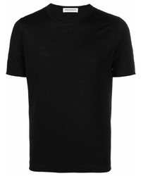 Мужская черная футболка с круглым вырезом от GOES BOTANICAL