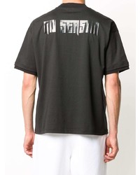 Мужская черная футболка с круглым вырезом от Omc