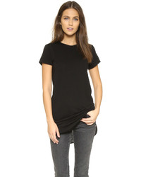 Женская черная футболка с круглым вырезом от Helmut Lang