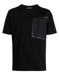 Мужская черная футболка с круглым вырезом от Herno