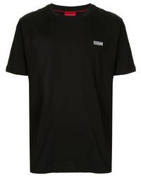 Мужская черная футболка с круглым вырезом от Hugo Hugo Boss