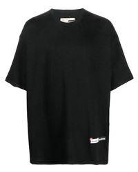Мужская черная футболка с круглым вырезом от Incotex