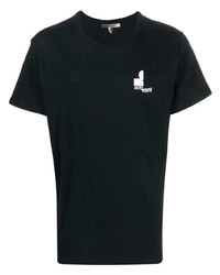 Мужская черная футболка с круглым вырезом от Isabel Marant