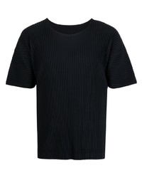 Мужская черная футболка с круглым вырезом от Issey Miyake