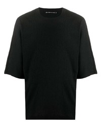 Мужская черная футболка с круглым вырезом от Issey Miyake Men