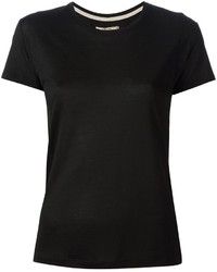 Женская черная футболка с круглым вырезом от J Brand