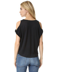 Женская черная футболка с круглым вырезом от Rag & Bone