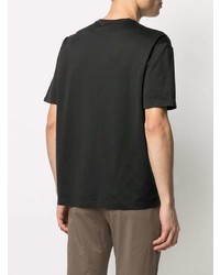 Мужская черная футболка с круглым вырезом от Nuur