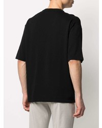 Мужская черная футболка с круглым вырезом от Nuur