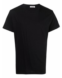 Мужская черная футболка с круглым вырезом от Jil Sander